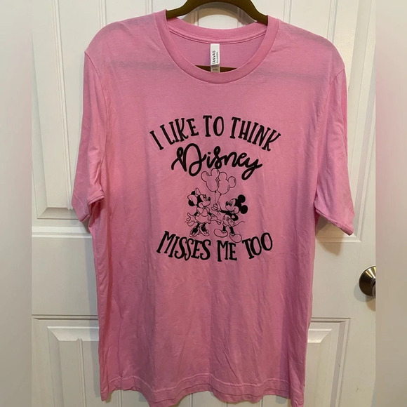 Bella Canvas I Like to Think Disney Misses Me Too Tee - Picture 2 of 6